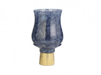 AK.JB0151 BLUE MOZAK GOLD KADEL VAZO ORTA 17*17*28 CM
